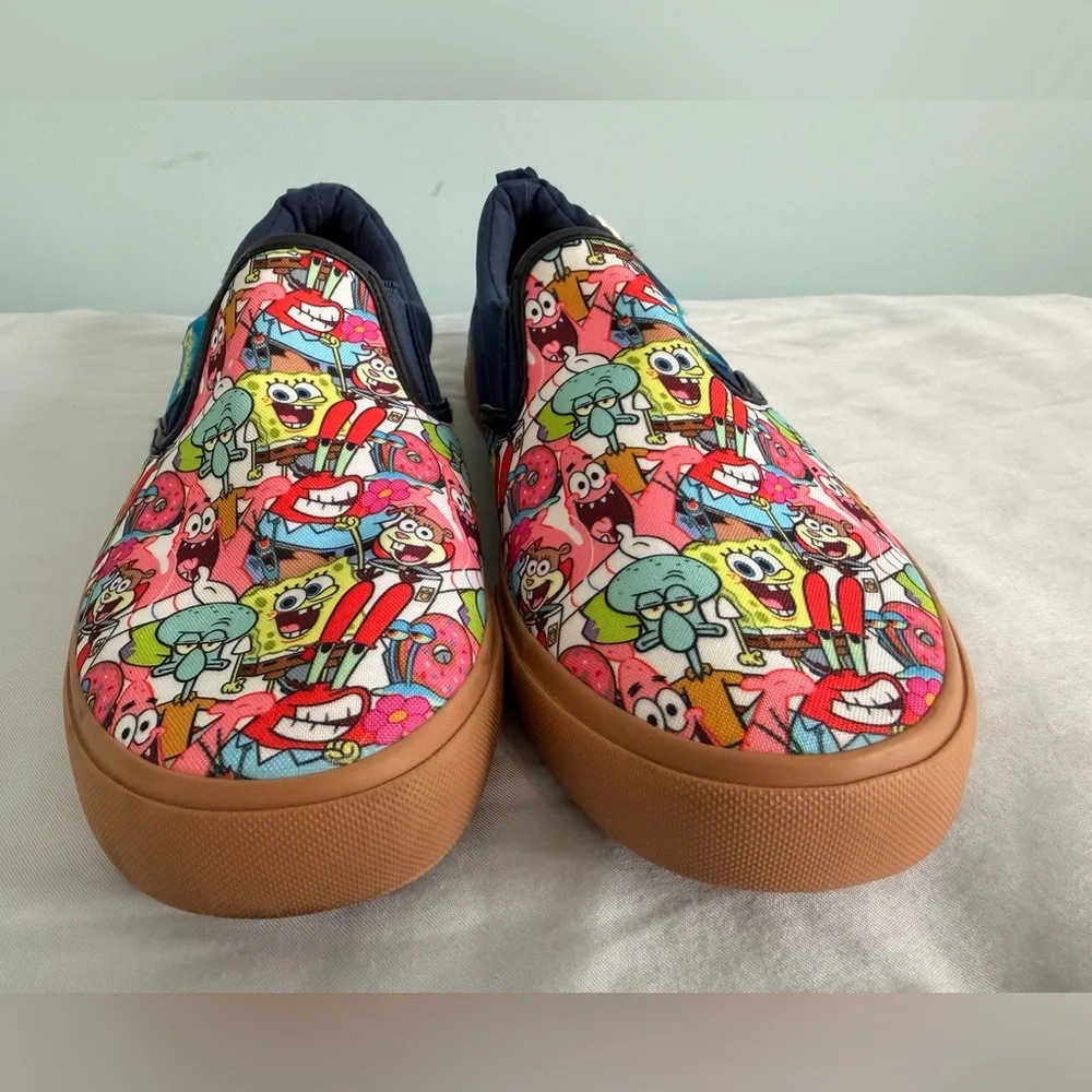 Ground Up SpongeBob Slip On Sneakers Men's 11 Krusty Krab